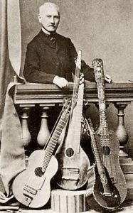 Napoleon_CosteNapoléon Coste with one of his Lacôte floating 7th string guitars